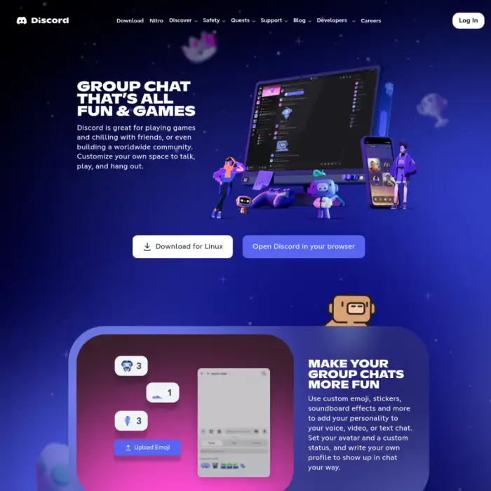 Discord — desktop interface
