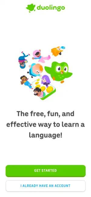 Duolingo — mobile interface