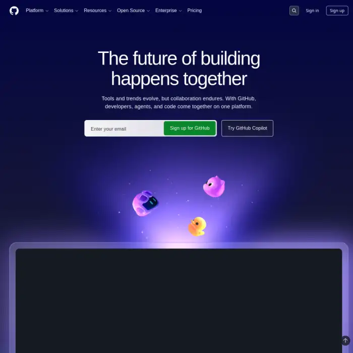 GitHub — desktop interface