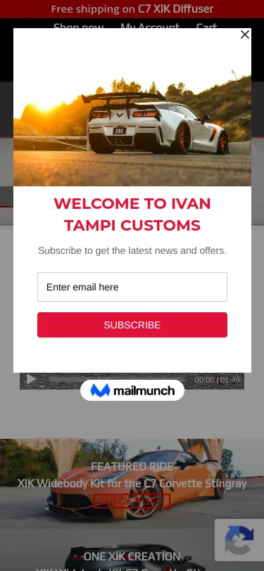 Ivan Tampi Customs mobile interface