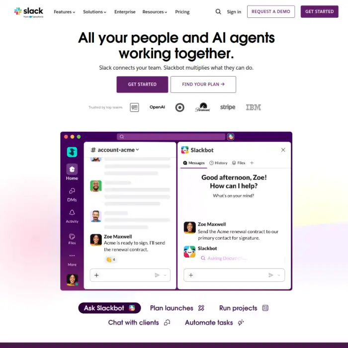 Slack — desktop interface