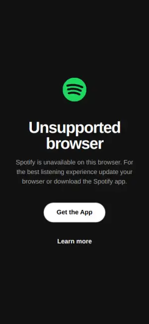 Spotify — mobile interface